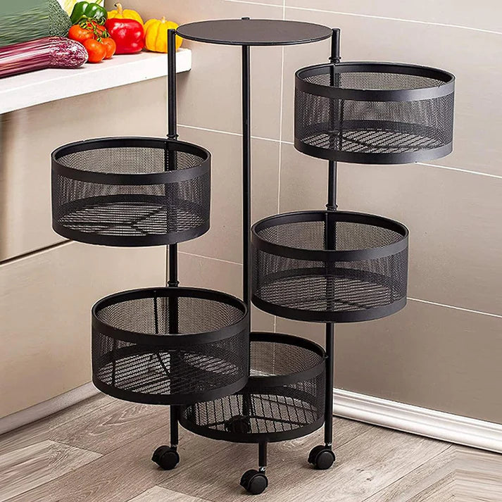 Freestanding Kitchen Storage Rack – 5-Layer Adjustable Shelf