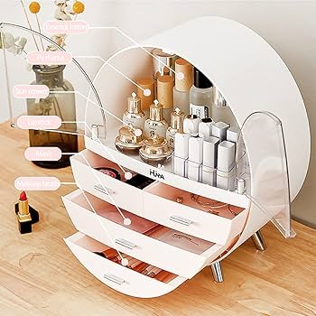 Oval Shaped Beauty Storage Organizer