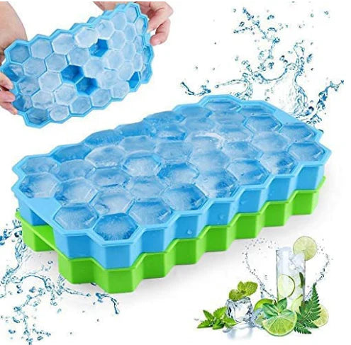 Honeycomb-Shaped Ice Tray With Lid