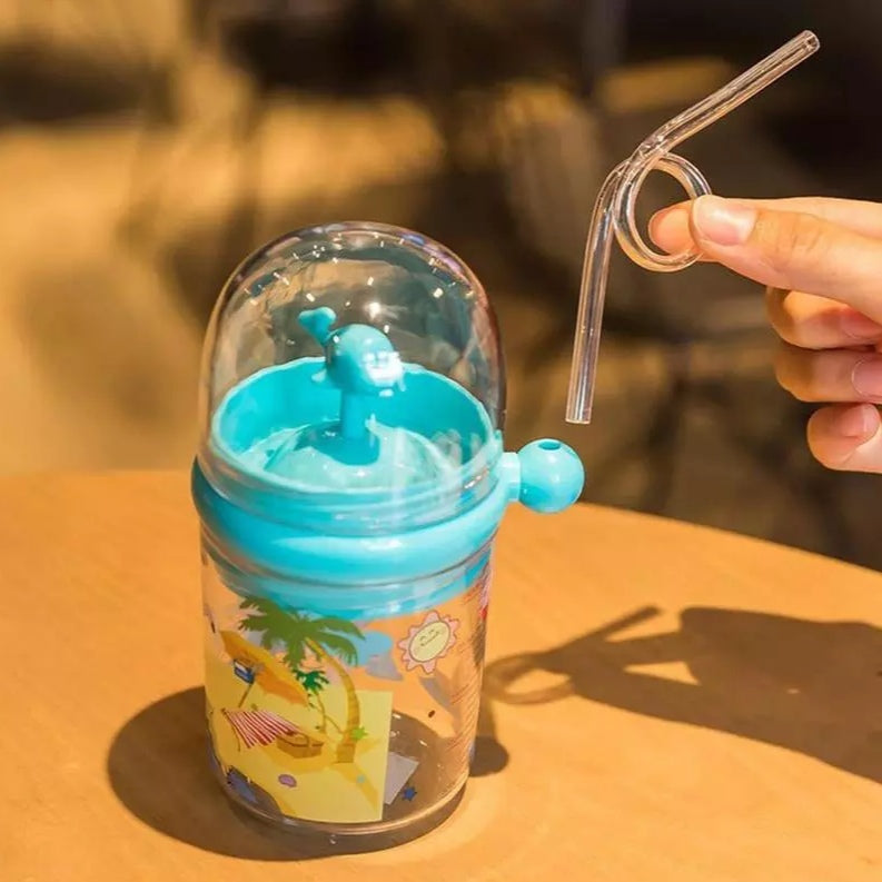 Playful Dolphin Water Bottle for Kids