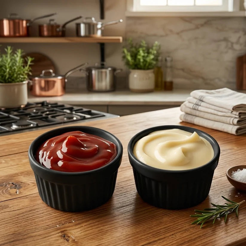 3PCS Mini Serving Bowls Set For Dips & Condiments