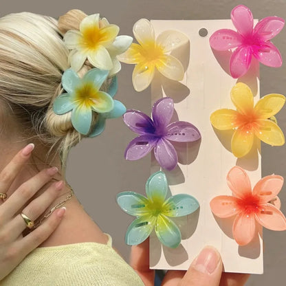 3 Pack Colorful Blossom Hair Clips For Girls, Health and Beauty 