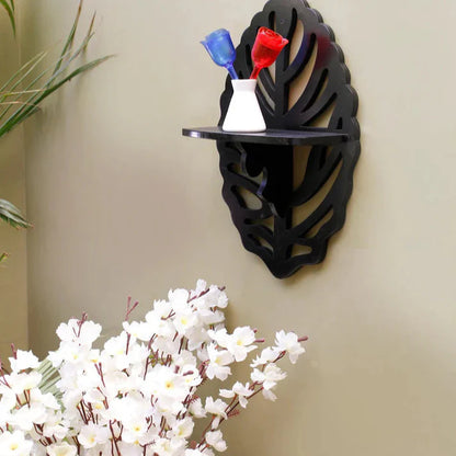  4Pcs Oval Leaf Shelf