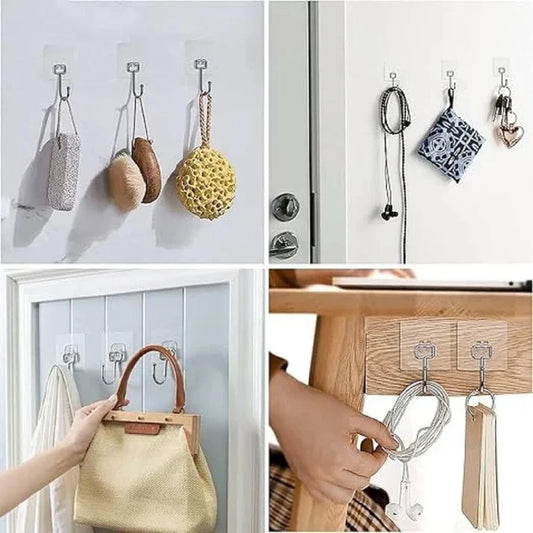 Removable Wall Hooks – Multi-Surface, 5-Pack