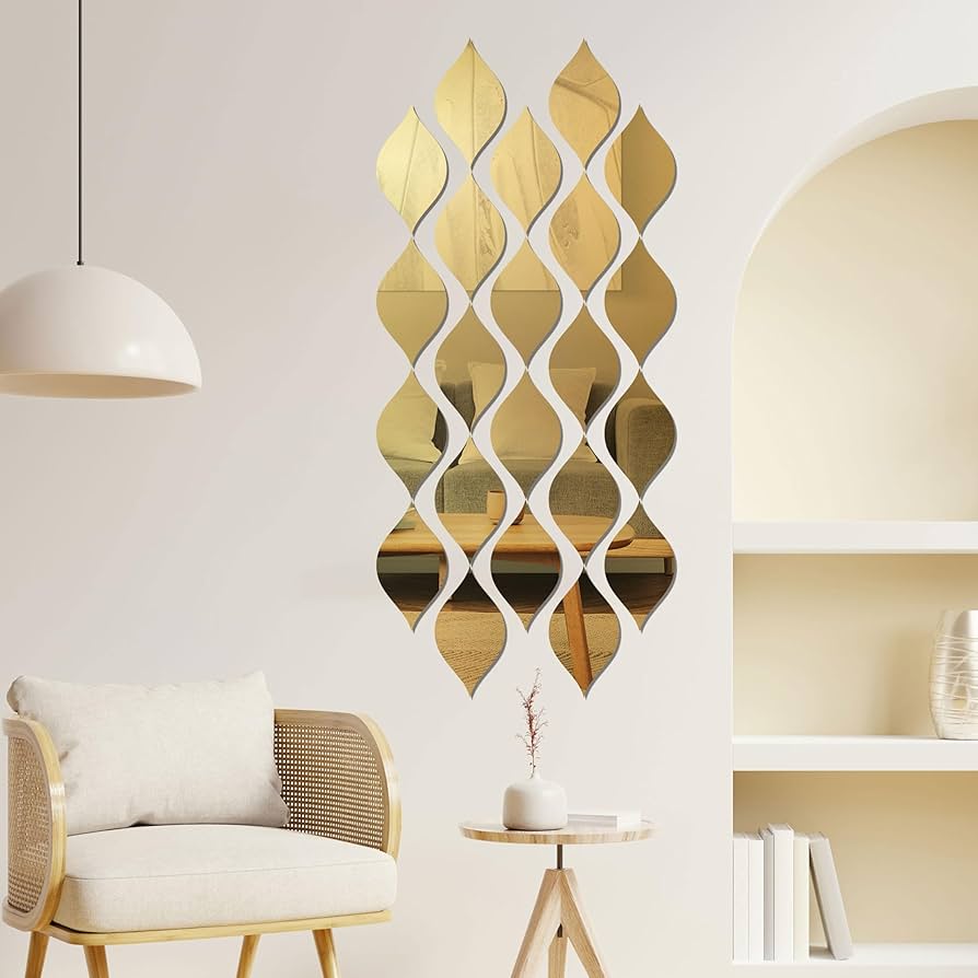 12 Pcs Acrylic Nature-Inspired Wall Decals