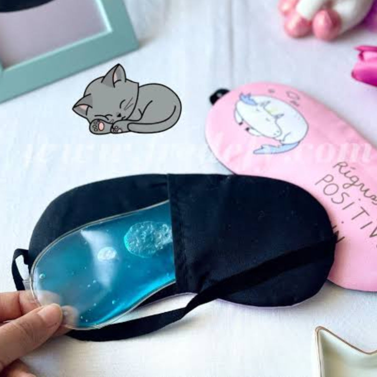  Cartoon Gel Eye Mask, Home and Living 