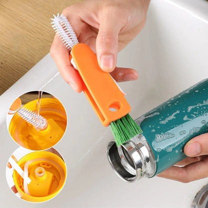 Carrot Shaped 3In1 Cleaning Brush With Durable Nylon Wire