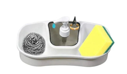 Dishwashing Scrubber With Integrated Soap Dispenser
