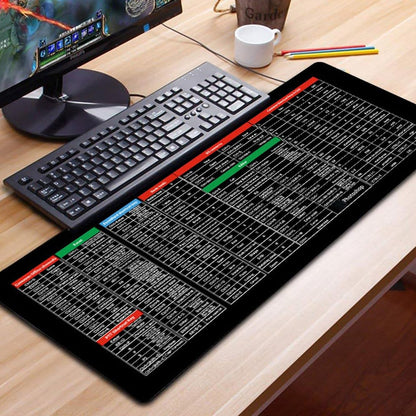Large 30x80cm Keyboard Shortcut Mouse Pad
