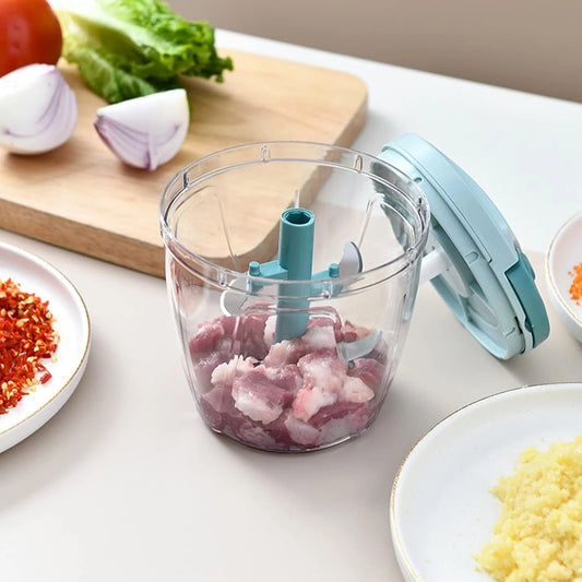Manual Pull-Cord Food Processor