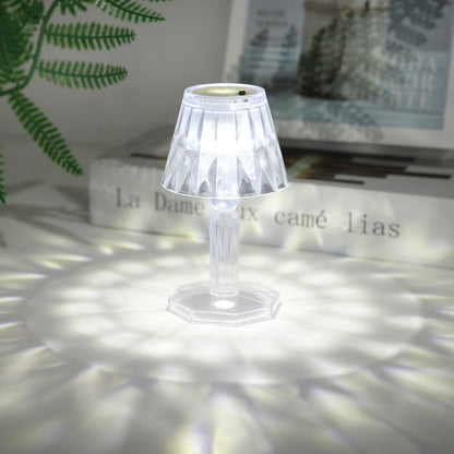 Mini Crystal Table Lamp, Home and Living 