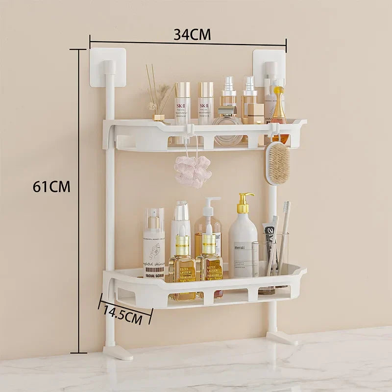 Heavy-Duty Wall Rack With Two Shelves