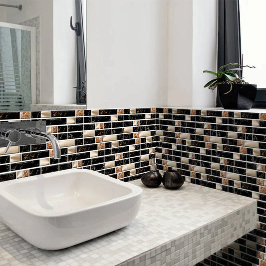 New 24Pcs Brick Tile Stickers