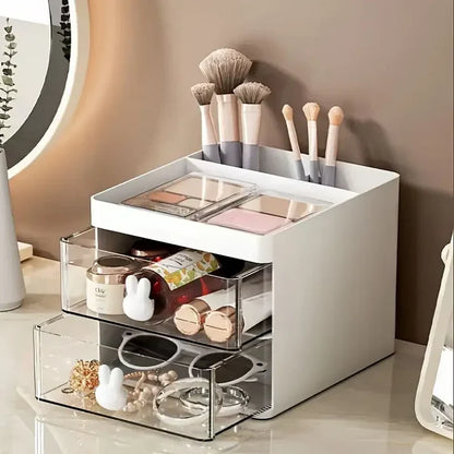 Cosmetic Storage Box With Drawer