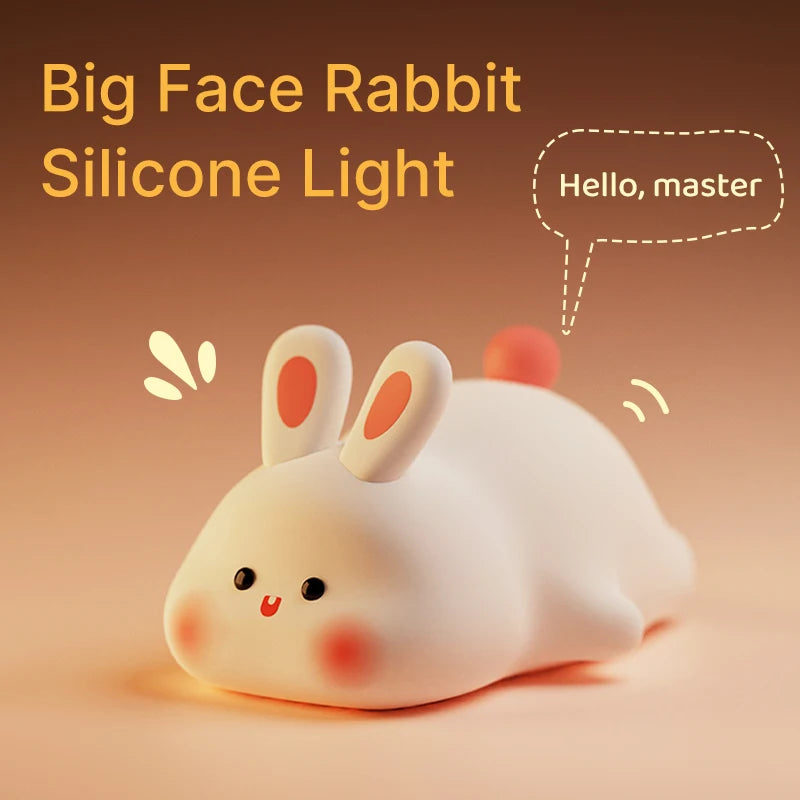  Silicone Rabbit Lamp, Home and Living 