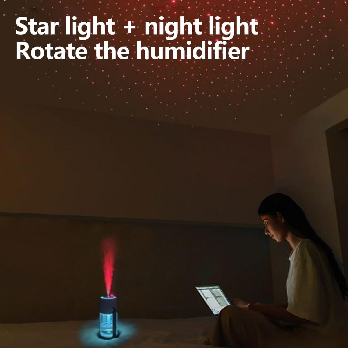 Starry Sky Night Light Humidifier For Calm & Comfort