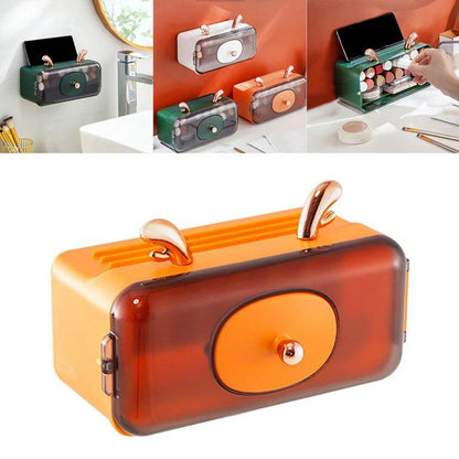 Wall-Mounted Lipstick Holder – Vertical Tiered Design