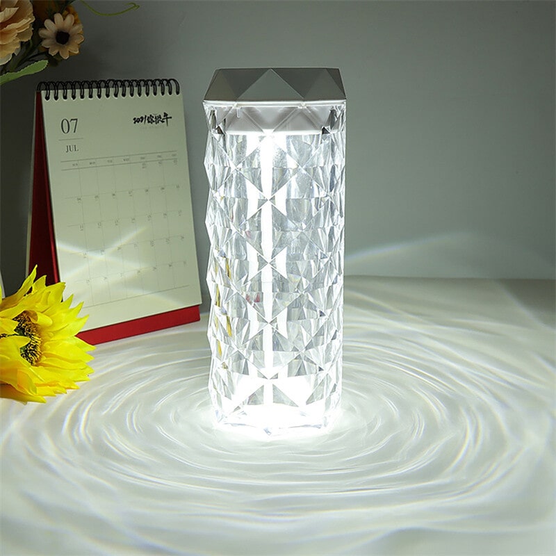 Pure Mist Crystal Humidifier Lamp